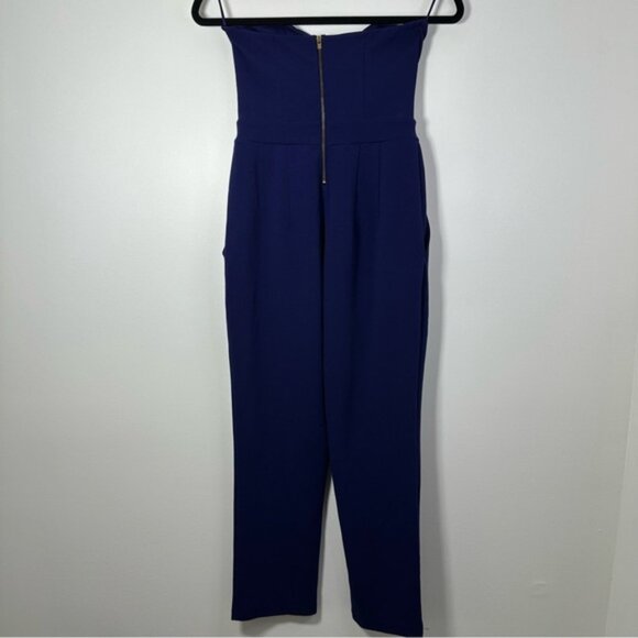 Express Women’s Strapless Blue/Purple Jumpsuit Size 2 - Picture 2 of 5